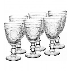 Jogo 6 Taças 320ml Em Vidro Mandala Wolff